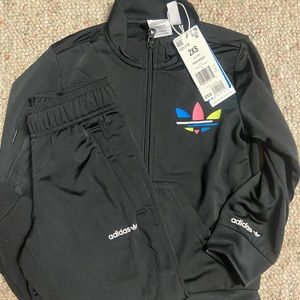 adidas originals primeblue tracksuit black 2xs unisex